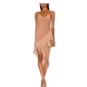 Asymmetric fringe Claire dress by Elliatt